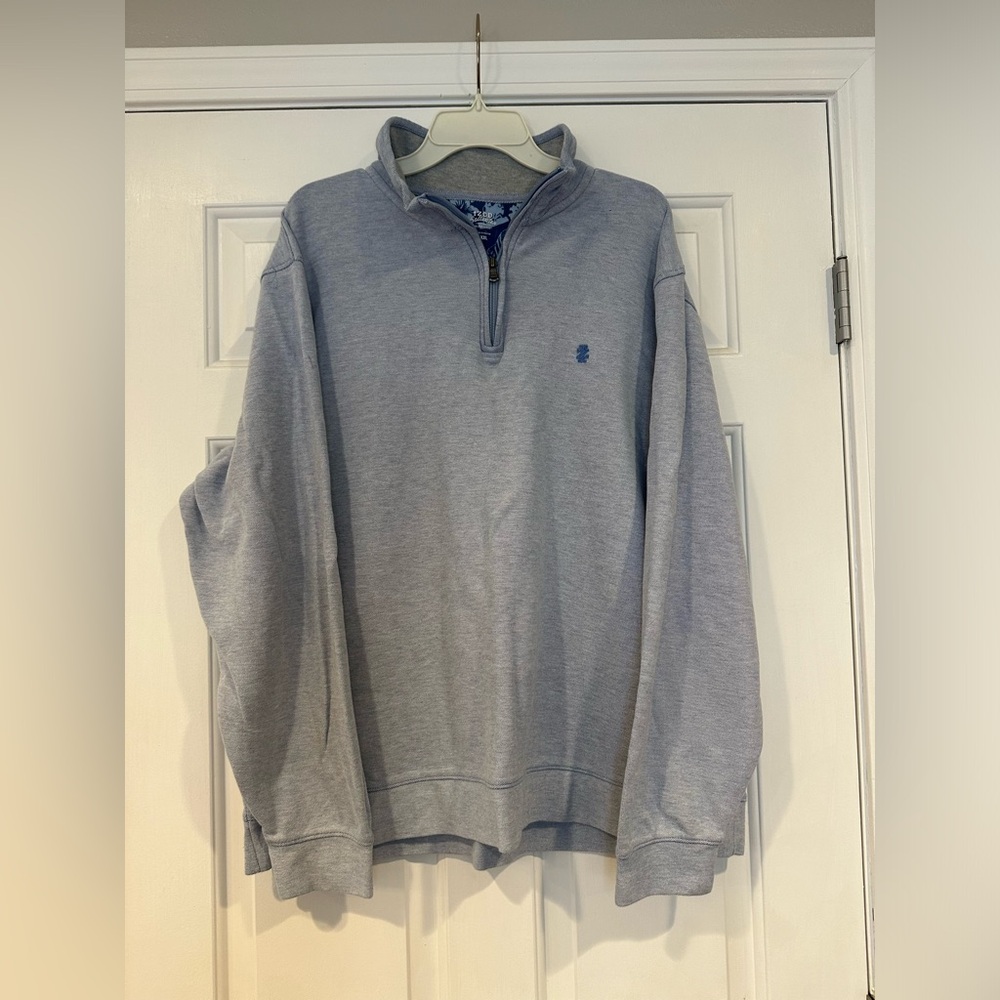 Izod Pullover 1/4 Zip Grey